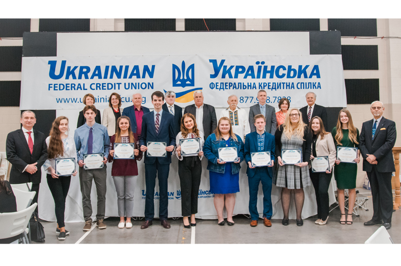 group of students and adults standing