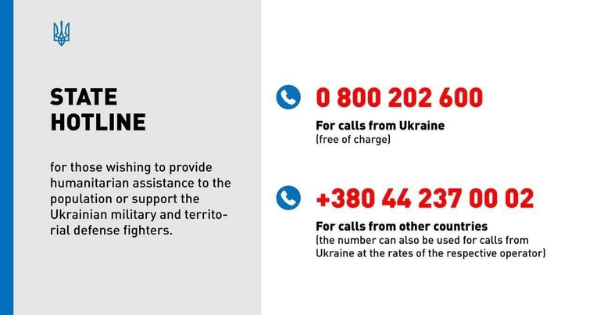 Hotline To Help Ukraine