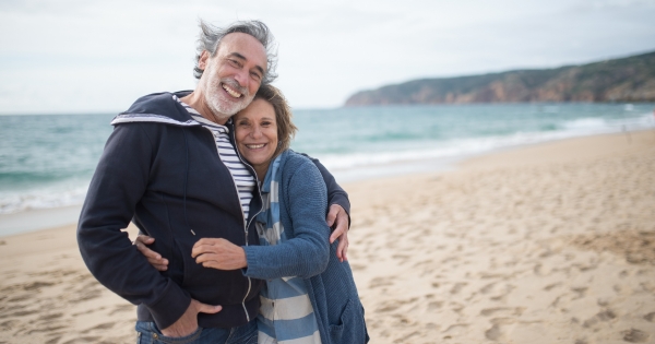 Older couple at the beach