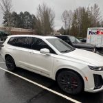 White cadillac exterior