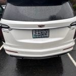 White cadillac exterior